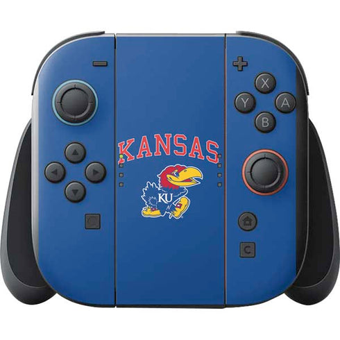 University of Kansas Collegiate Text Nintendo Switch 2 (2025) with Joy-Con Skin
